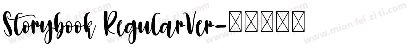 Storybook RegularVer字体转换
